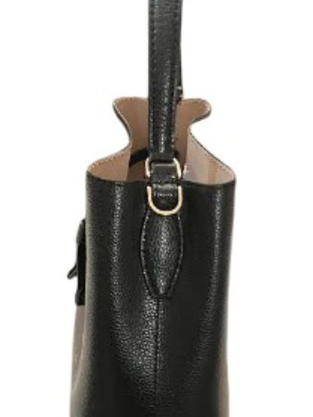Kate Spade Eva Small Bucket Bag Black Pebbled Leather Like New - Picture 3 of 8